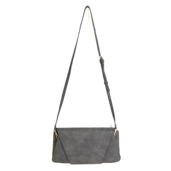 URBAN EXPRESSIONS Gray Envelope Crossbody Clutch - Picture 2 of 12